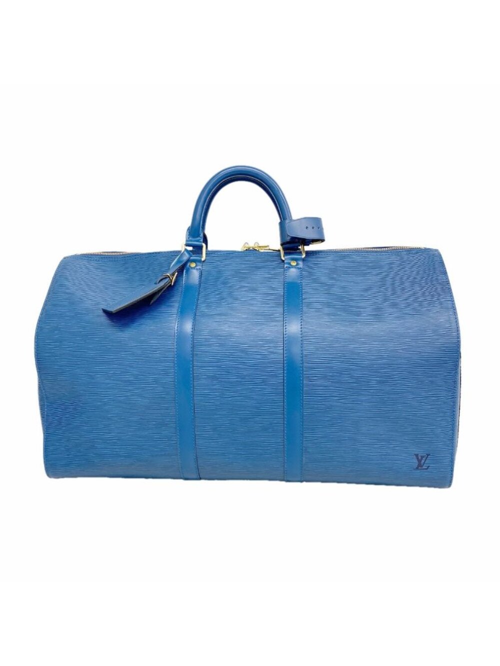 Louis Vuitton Boston Bag Epi Keepall 50 Toledo Blue